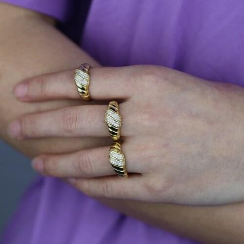 Real 925 Sterling Silver Women Cool All-match Wedding Birthday Niche Rings Twisting Screw Pure Silver fine finger Ring jewelry