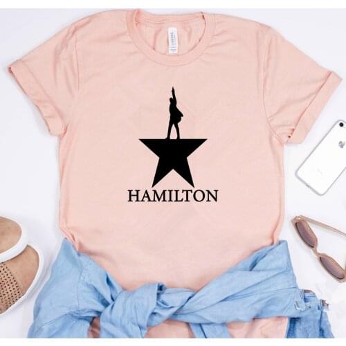 Golden Alexander Hamilton T-Shirt Broadway Musical Hamilton Shirt Rise Up Tee Gift for Fans Hipster Tops