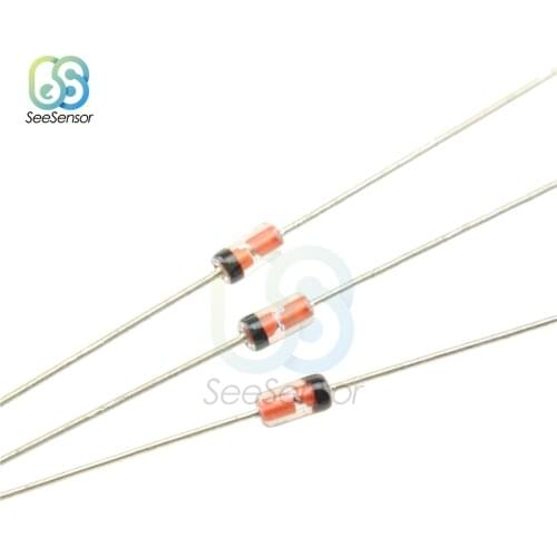 50Pcs Germanium Diode 1N34A DO-35 1N34 IN34A for TV FM AM Radio Detection