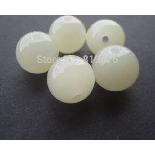 70pieces /lot) 10mm Glass beads Round Cream Color for jewelry making