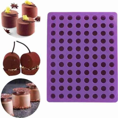 88 Cavities Silicone Mini Round Cheese Cakes Mold Mousse Fondant Moulds Bakeware Chocolate Pastry Tools Decorating Ice O8H8