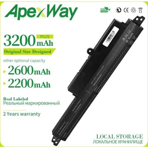 Apexway 3Cells 11.25v For ASUS X200m New Laptop Battery A31N1302 A31LMH2 For ASUS VIVOBOOK X200CA F200CA A31LM9H AR5B125