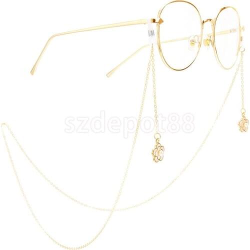 Beads Flowers Eyeglasses Sunglasses Holder Reading Eye Glasses Retainer Cord Necklace Chain String Rope