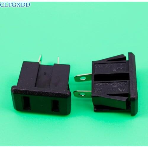 Black CE Rohs two flat hole industry multifunctional outlet 250V 10A American standard universal electrical AC power socket