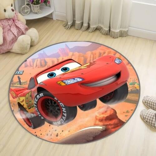 Disney Round 100cm Baby Play Mat Cars Carpet Living Room Rugs Crawling Mat Floor Carpet for Kids Room Decoration Baby Gifts