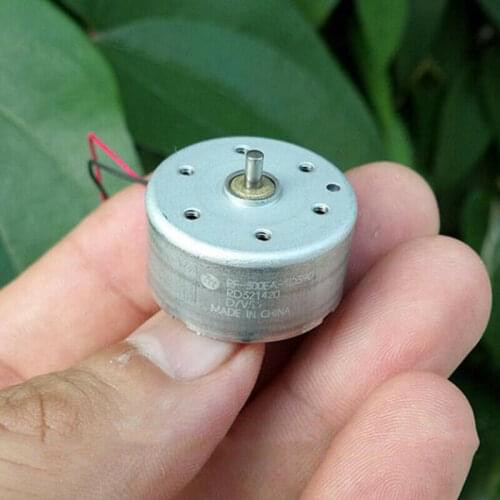MABUCHI RF-300EA-1D390 DC Motor 5V 6V 7000RPM 2mm shaft 24mm Round Motor for Car AV DVD Player