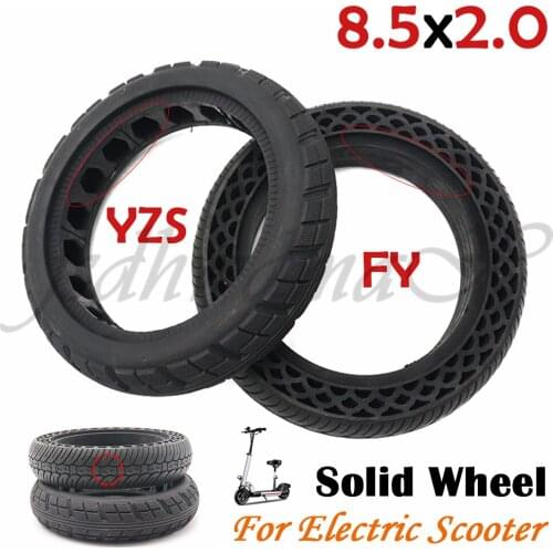 FY YZS Non-Pneumatic Anti-puncture Non-slip Solid Tyre Wheel 8.5x2.0 for Xiaomi M365 8.5 inch Electric Scooter Replace tire