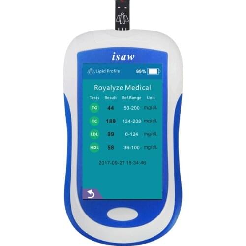 POCT Lipid Profile Measuring System LipidPro blood glucose cholesterol triglycerides meter