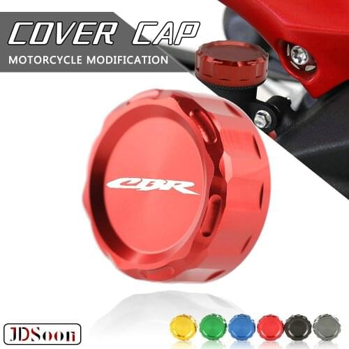 JDSOON For HONDA CBR150R CBR125R CBR250R CBR250 CBR300R CBR400R CBR500RR Motorcycle CNC Rear Brake Reservoir Cover Caps