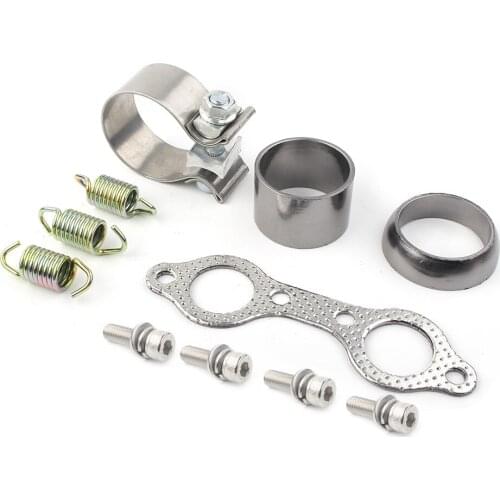 Motorcycle Exhaust Muffler Springs Kit Gasket Bolt Repair Kits For Polaris UTV RZR S 800 EFI INTL 2013-2014