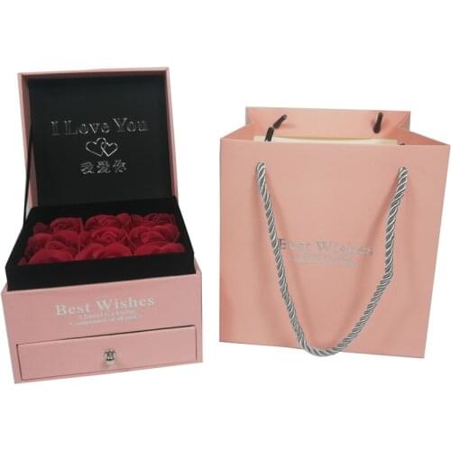 Preserved In Glass Dome Eternal Rose Decoration Red Ecuador Gift Box Can Put Ring/necklace Valentines Day Gift