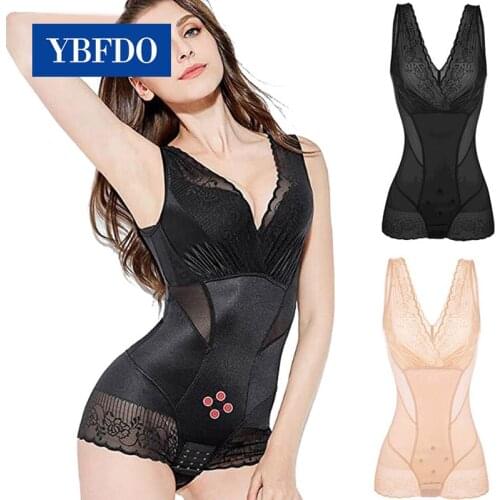 YBFDO body shaper waist trainer pulling corset slimming sheath belly women butt lifter corrective underwear Bodysuits Shapewear
