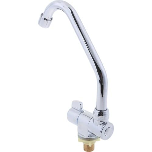 Single Cold Hole Sink Water Tap Basin Kitchen Washing Handle Faucet #005