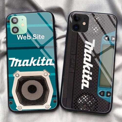 Cool Toolbox Makita Phone Case Tempered Glass For iPhone 11 Pro XR XS MAX 8 X 7 6S 6 Plus SE 2020 12 Pro Max Mini case
