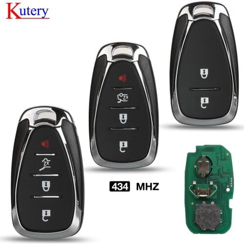 Kutery Smart Remote Car shell case for Chevrolet Camaro Cruze Malibu Spark Bolt Equinox Sonic Trax Volt ID: HYQ4EA 434MHz ID46