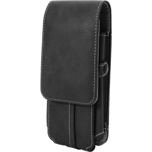 Men Waist Belt Bum Bag Phone Waist Flip Pockets Leather cards holder case LX9F