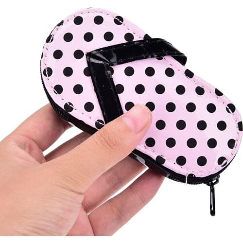 4Pcs/set Manicure Set in PU Sandal Case with box Stainless steel Nail Art slippers shaped Manicure Set Nail Care Tool 11 x 5.5cm