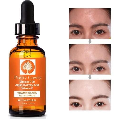 30ml Pretty Cowry Natural Face Serum Hyaluronic Acid Anti Wrinkle Vitamin C Skin Care Face Serum