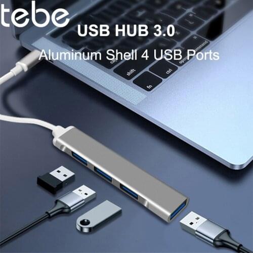 Tebe USB-C Hub 4 Port Type-c to 3*USB2.0 USB3.0 Multi Splitter OTG Docking Station For Lenovo Macbook Pro PC Accessories