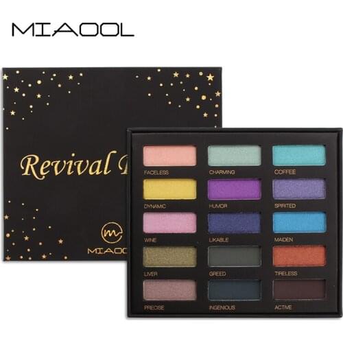 Eyeshadow Palette Shimmer Matte Glitter Eye Shadow 15 Colors in One Makeup Palette Maquillage Make Up Set for Beauty MIAOOL 2067