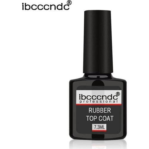 7.3ml Professional Rubber Base Coat Rubber Top Coat Soak-off Gel Nail Polish For Long Lasting Nails Layer Cure Under UV Lamp