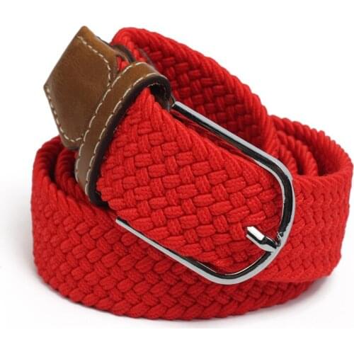 Hot sale Fashion Knitted Belts Women Men Leisure Elastic waist belt High Quality pin Buckle Strap Adjustable Casual Weave Belts