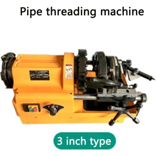 Thread cutter pipe threading machine electric steel pipe water pipe cutting machine twisting machine 3 inch type