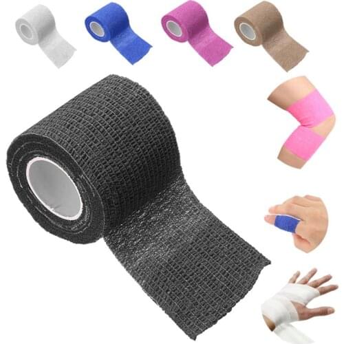 Wristband Multi-sizes Self-adhesive Elastic Bandages Colorful Sports Tape Elastic Plastic First Aid Muscle Tape First Aid Tool
