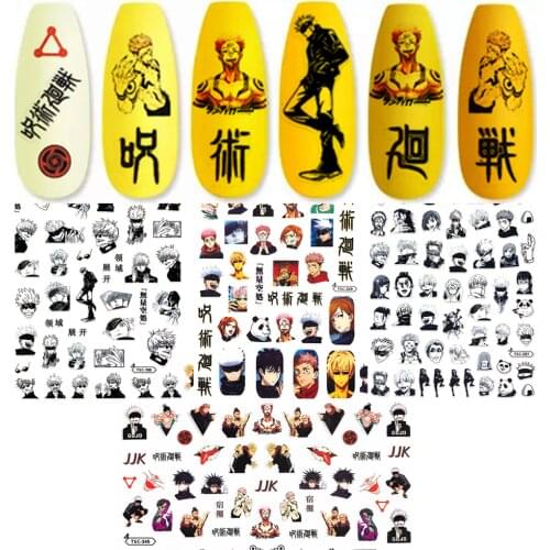 TSC-190 TSC-189 TSC-130 Cartoon anime character 3D Back glue Nail Art Stickers Decals Sliders Nail ornament decoration