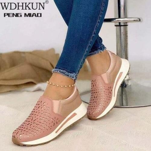 2021 Summer Women Mesh Shoes Breathable Wear Resistant Flat Shoes Casual Fashion Comfortable Women Walking Shoes Loafers