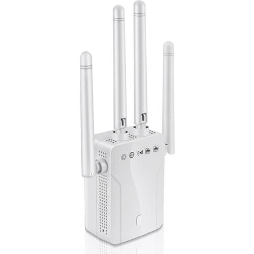 Repeaters Wifi Router 4 Antenna 300M Signal Amplifier Home Wireless Repeaters 1200Mbps High Transmission Rate AC100-240V 50/60Hz