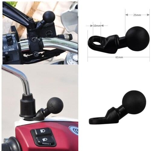 1" inch Ball Head Mount Adapter Motorcycle Bracket Bicycle Handle Bar Clip Phone Holder Clamp for GoPro YI Sports Camera