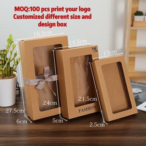 10pcs paper box with window gift boxes plastic bag gift bags with handles gift bathroom decor bathroom decor cellophane bags
