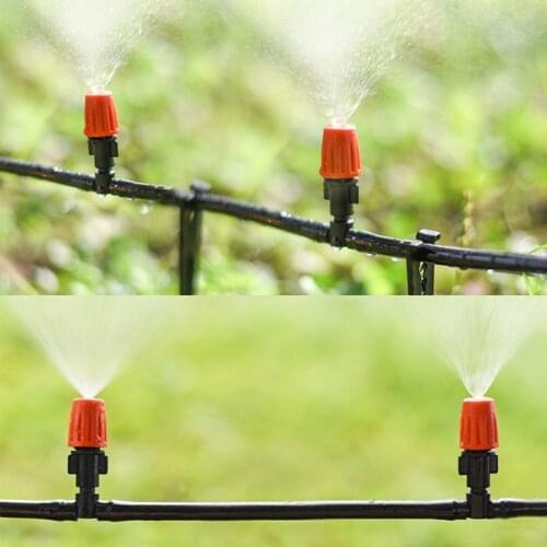 10pcs/lot Garden Mist Cooling System Sprayers Micro Sprinkler Head Single Nozzle Water Spray Set Mist Humidification Set