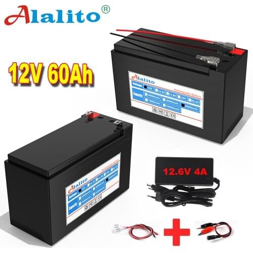 12V 60Ah 18650 lithium battery pack 3S7P built-in high current 40A Solar street lamp, xenon lamp, backup power supply, LED