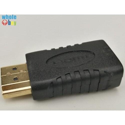 300pcs High quality Gold Plated MiniHDMI-compatible male to HDTV female Adapter for HDTV 1080p 3D TV 1080P Xbox 360