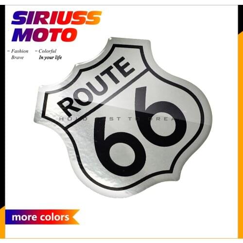 3D Car Sticker Styling America US Historic ROUTE 66 Road Logo Motorcycle Tank Pad Decal Sticker