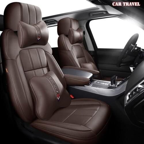 CAR TRAVEL custom leather car seat cover for PEUGEOT 206 207 301 307 408 308 308S 508 3008 2008 4008 5008 car seats protect