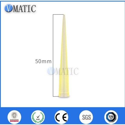 Free Shipping 1000Pcs 200ul 0.2ml Plastic Needle Id 6mm Length 50mm Fluid TT Tips