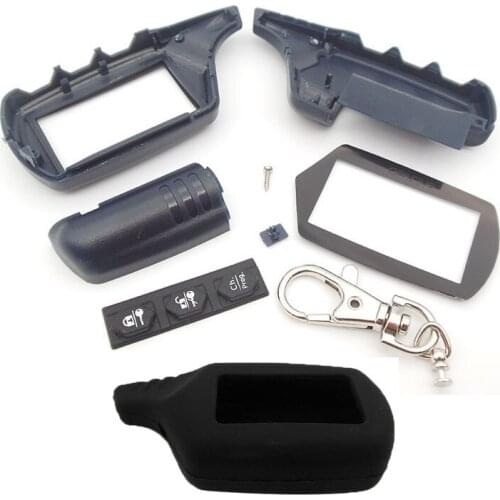 Starline B9 case keychain with B9 silicone case for starline B9 A91 B6 A61 lcd two way car remote controller