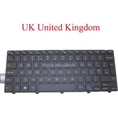 UK Keyboard For DELL For Inspiron 14 5447 3441 3442 5442 5445 5451 5452 5455 5457 5458 5459 United Kingdom PK1313P4A10 03M66J