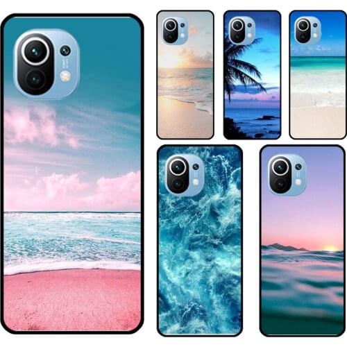 Summer Beach Ocean Waves Case For POCO M3 F2 F3 X3 Pro Phone Cover For Xiaomi Mi 11 Ultra 10T Pro Mi Note 10 Lite