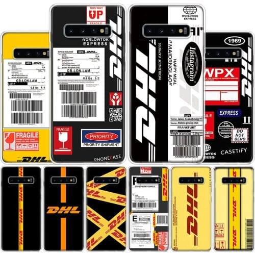 Bar Code Dhl 50th Express Phone Case For Samsung Galaxy A51 A71 A70S A50S A30S A10 A20E A40 A41 A01 A21 A6 A7 A8 A9 Shell Cover