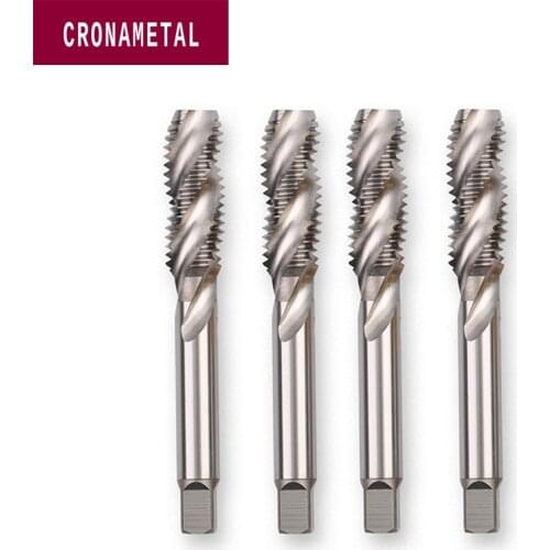 CRONAMETAL Left Hand HSS Spiral Tap Flute Metric Threading Tool Tap M3 M4 M5 M6 M8 M10 M12 M14 M16 M18 Screw Taps