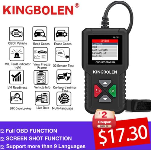 EDIAG OBD2 /EOBD Code Reader YA101 OBD2 Scanner Free Update Car Auto Diagnostic Tool PK Cr319 AD310 elm327 CR3001