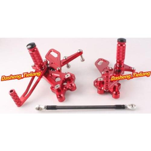 For Kawasaki Ninja ZX10R 2004-2005 Motorcycle Adjustable Foot Pegs Rear Set Foot Rests Replacement Parts Footpegs Rearsets