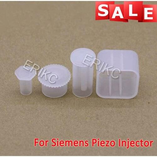 ERIKC Fuel Piezo Common Rail Injector Plastic Protection Caps E1023610 For Siemens Injector Nozzle Contain 4 Pieces/bag
