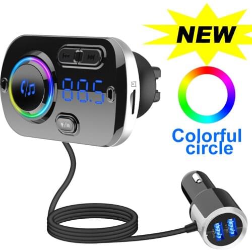 FM Transmitter Modulator Car Kit Handsfree Wireless Bluetooth MP3 Player Dual USB QC3.0 Fast Charger Bluetooth Audio Receiver