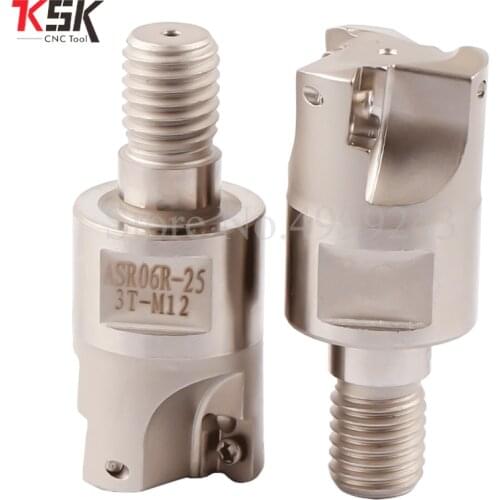 ASR06 fast feed locking teeth tool head R2 large feed tungsten steel seismic cutter shank milling cutter head NPMT0603 blade