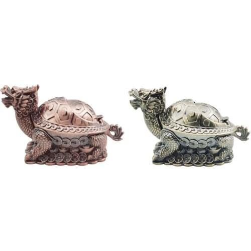 LBER Creative Ashtray Household Anti Ashtray with Lid Tea Table Decorative Seal Dragon Turtle Ashtray